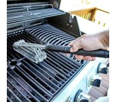 Herramientas de acero inoxidable Cerdas de alambre Triángulo Accesorios de cocina Cepillo y raspador para parrilla de barbacoa Kit de barbacoa Cepillo de limpieza