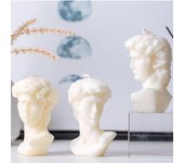 Molde de silicona para vela con diseño de David Avatar en 3D, molde de yeso con diseño de David, material antiadherente para jabón, suministros para hacer velas