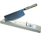 Cortador profesional Hounen Kihan sin parte posterior de metal, 140 x 350 x 130 mm, veta de madera, Japón CPK0501, multiusos A-5665 plata