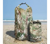 Bolsa seca impermeable, saco seco ligero para exteriores con correas para los hombros para canotaje, kayak, senderismo 3L camuflaje