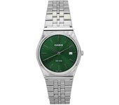 Casio Reloj unisex analógico estándar de acero inoxidable con esfera verde y cuarzo MTP-B145D-3AV verde