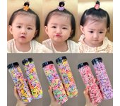 Kawaii bebé cuerda para el pelo elástico Cola de Caballo titular nuevas bandas de goma para niños mujeres 11