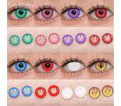 FUNSACHY Cosplay Colored Contact Lenses for Eyes Colorful Eye Contacts Lens Halloween Anime Cosplay Lens Beauty Pupil Yearly Len