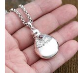 Collar clásico vintage con botella de perfume que se puede abrir para mujeres y hombres, joyería de moda con personalidad para fiestas y banquetes