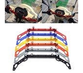 Extensor de manillar de motocicleta, soporte de extensión de manillar de bicicleta liviano y duradero para lámpara de bicicleta eléctrica de motocicleta negro