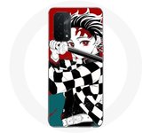 Coque pour Oppo A74 5G Série Tanjiro et Nezuko Demon Slayer Kimetsu no Yaiba épée - Maniacase