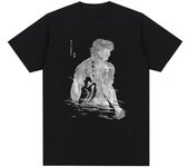 Camiseta de Anime Baki The Grappler, camisetas Demonic Mantis Yujiro Hanma, pantalón corto informal de algodón para hombre, camiseta de manga de gran tamaño Unisex XXL