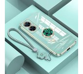 Funda Nova11i con cordón, funda de lujo con soporte de diamantes para Huawei Nova 11i, Honor Magic5 Lite Pro, fundas con soporte para Nova 11i Nova 11i&Case & Holder beige