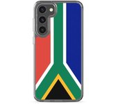 Coque Téléphone - Samsung - Galaxy S23 Ultra - Drapeau Afrique du Sud - Souple - Multicolore