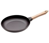 STAUB - Poêle en Fonte con Poignée en Bois, 26 cm, Negro