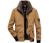 Chaqueta de pana para hombre, nueva chaqueta de invierno gruesa para hombre, chaqueta acolchada de algodón y terciopelo para hombre de mediana edad, chaquetas acolchadas de algodón para hombre. M