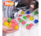 Bola de lavandería de PVC para descontaminación de lavadoras, bola antienredos para limpieza de ropa, productos de lavandería, accesorios para lavadoras 5pcs