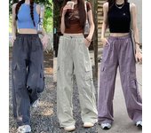 Mono de pierna ancha con cordón y cintura alta para mujer de verano 2024: Pantalones adelgazantes, deportivos y espectaculares Double Extra Large verde claro