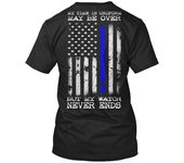 Día de los Veteranos Aplicación de la ley Mi tiempo en uniforme Camiseta unisex estándar S