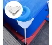 Pieza de Repuesto Soporte de Esquina para Marco de Piscina ,Adaptador ,Accesorios para Piscina ,Unión Fácil de Instalar