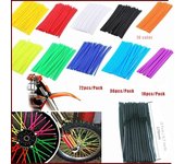 72 uds/36 uds/18 Uds ruedas de Motocross rueda de bicicleta de tierra envolturas para radios Kit llantas cubiertas protectoras Protector de ruedas 18pcs / pack verde