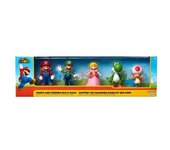 Set de figuras exclusivas del juego SUPER MARIO - Mario y amigos 6 cm