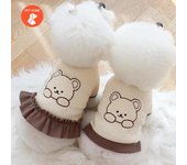 Ropa cálida para mascotas, abrigo con estampado bonito, camisa para perros y gatos pequeños y medianos, chaqueta, traje de invierno para Bulldog Francés y Chihuahua XS