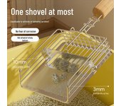 Pala grande de metal para arena de gatos con agujeros finos - Doble función de pala y tamiz, no de acero inoxidable Cat Litter Scoop