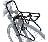 Portaequipajes delantero para bicicletas, capacidad de 15 kg, portaequipajes para bicicletas de montaña y carretera, portaequipajes de acero para viajes