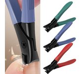 Práctico cortaúñas para los pies, sin esfuerzo, fácil de sostener, uñas cortadas azul