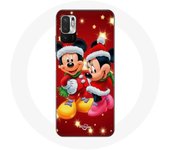 Coque pour Xiaomi Poco M3 Pro Mickey Mouse et Minnie Mouse le jour de Noël