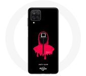 Funda con máscara cuadrada de El juego del calamar para Samsung Galaxy A12