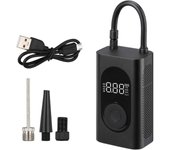Mini compresor de aire eléctrico portátil, bomba de aire eléctrica de 4000 MAh con carga USB, compatible con bicicletas, motocicletas, automóviles y balones de fútbol 20*7.5*5.2cm negro