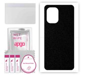 apgo Protective Skin Sticker for the back compatible with HTC WildFire E Plus, Wrap Film, Foil, Vinyl - Pattern Matte Black