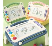 1 Uds. Pizarra de dibujo magnética para niños, tablero de escritura, tablero de grafiti Color para bebé, educación artística, juguete de dibujo, herramienta de dibujo ZH Large drawing board azul