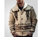 Suéteres tipo cárdigan con cuello chal para hombre, suéter holgado con botones, cárdigans de punto de manga larga, chaquetas de suéter para otoño e invierno, prendas de vestir de punto para hombre M caqui