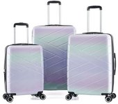 Lot de 3 valises Extensible Rigide  Sun  Trolley Polycarbonate - LYS Paris 395/3 - SUN A