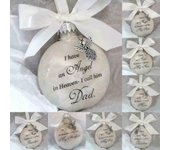 Adornos conmemorativos, bola de plumas, Ángel en el cielo, adorno conmemorativo, árbol de Navidad con memoria, 1 ud. Mom