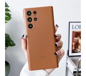 Funda de teléfono para Samsung S24/S23/S24Ultra/S23Ultra/S22Ultra - Funda protectora de cuero de lujo resistente a caídas para hombres, mujeres y mujeres Samsung S22 negro