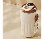 Taza térmica portátil de acero inoxidable 316 de gran valor con pantalla de temperatura inteligente para hombres y mujeres 450ml