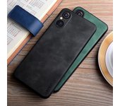 Funda de cuero para Sony Xperia 5V 1 10 V 5 IV 1 10 5 III funda de tacto suave y duradera Xperia 5 V verde