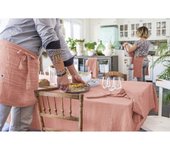 Nappe de table  Gaïa  150 x 350 cm  Gaze de Coton  - Gaïa Rose Pêche