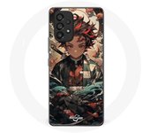 Coque pour Samsung Galaxy A53 5G Demon Slayer Tanjiro Anime Manga - Maniacase