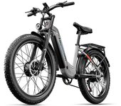 Bicicleta Eléctrica para Adultos Shengmilo MX06Pro 2000W E-Bicicleta de Montaña Batería 48V17.5Ah Bicicleta Eléctrica 26 Pulgadas Neumáticos Todoterreno E-Bicicleta Urbana para Desplazamientos gris