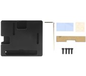 Disipador de calor ultrafino de 14 mm y 0,6 pulgadas para Raspberry Pi 3 Modelo A+, con refrigeración CNC de metal, color negro