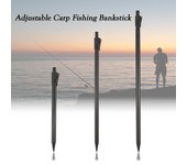 Banco de pesca de carpa ajustable, extensible, de aleación de aluminio, para caña de pescar 30-50cm