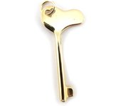 Les Trésors De Lily [J5316] - Pendentif 'Clé' Plaqué Or oro