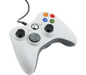 Mando de juegos Xbox 360 con cable USB, color blanco