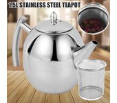 Nuevo Tetera de acero inoxidable de 1500ml, cafetera con colador para el hogar, Hotel,