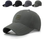 Sombreros de hip-hop del verano de las mujeres de la gorra de béisbol del snapback del algodón de los hombres del sombrero gris oscuro