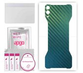 apgo Protective Skin Sticker for the back compatible with Black Shark 2, Wrap Film, Foil, Vinyl - Pattern Carbon Chameleon CAKA1