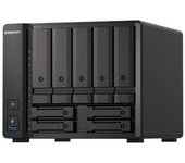 QNAP | NAS QuTS hero de 9 bahías | TS-H973AX-8G | Hasta 9 discos duros/SSD intercambiables en caliente | AMD Ryzen | Ryzen V1500B de cuatro núcleos | Frecuencia del procesador: 2,2 GHz | 8 GB | DDR4