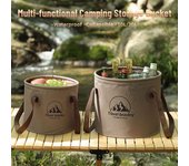 Cubo de fregadero plegable impermeable, multifuncional y duradero, para viajes, camping, senderismo, almacenamiento, 10 l/20 l