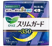 KAO Laurier SlimGuard Firmly for Night 350 13 packs (Quasi-drug) Laurier Slim Guard Napkin Slim Laurier Slim Guard