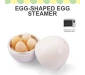 Hervidor de huevos para microondas, hervidor de agua con capacidad para 4 huevos, fácil y rápido, 5 minutos, herramientas de cocina hervidas duras o suaves